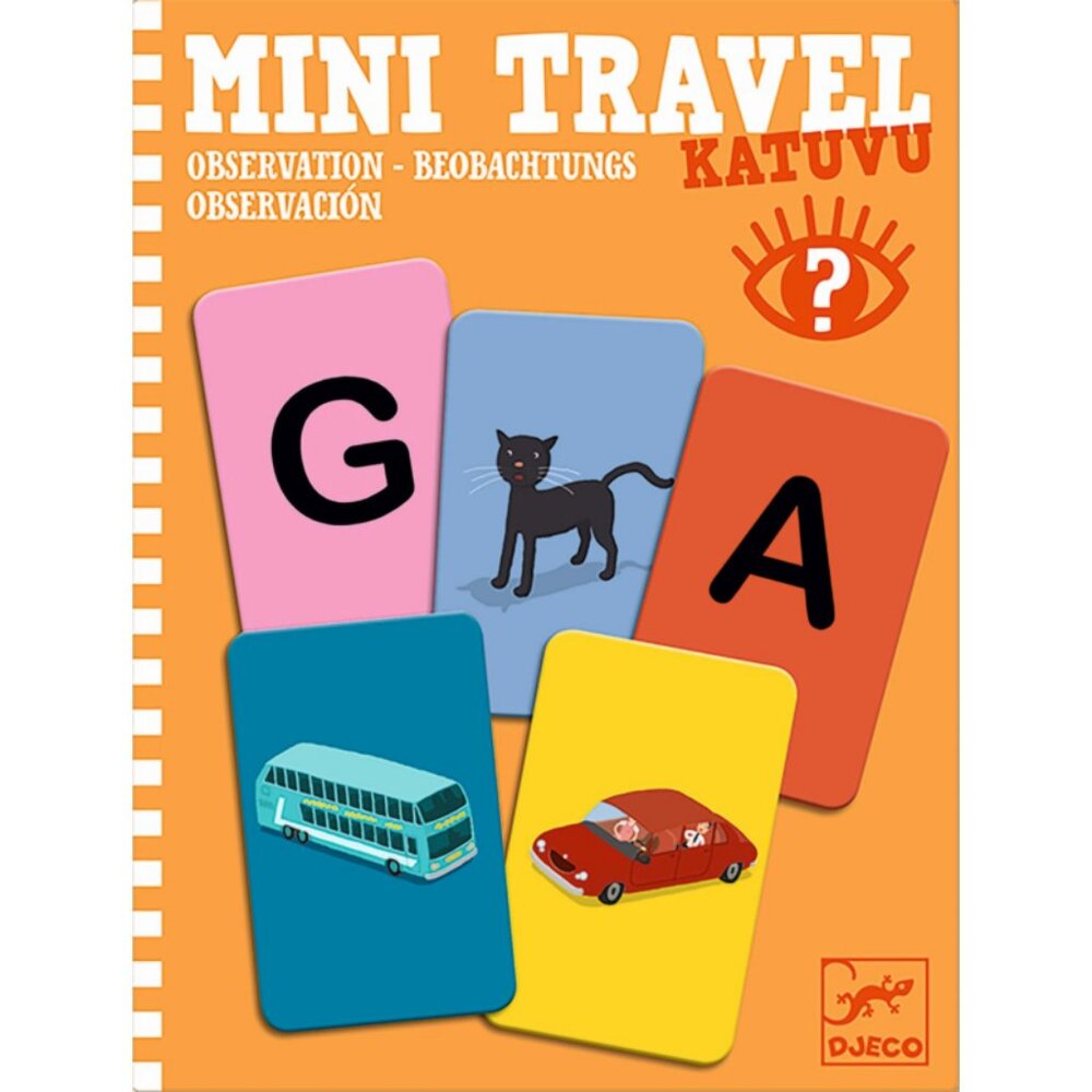 Djeco Mini Travel Observation Card Game Katuvu  4+ New Sealed  ( ADD-ON ONLY )